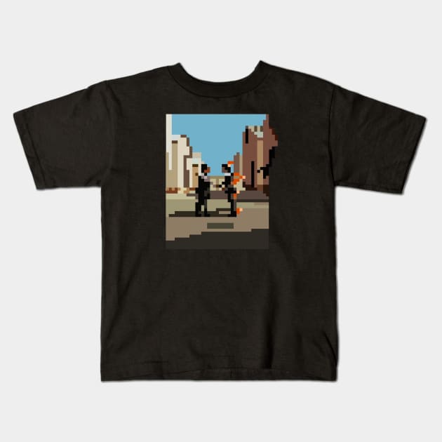 wish you where here 8bit Kids T-Shirt by Kopi Aiko Art